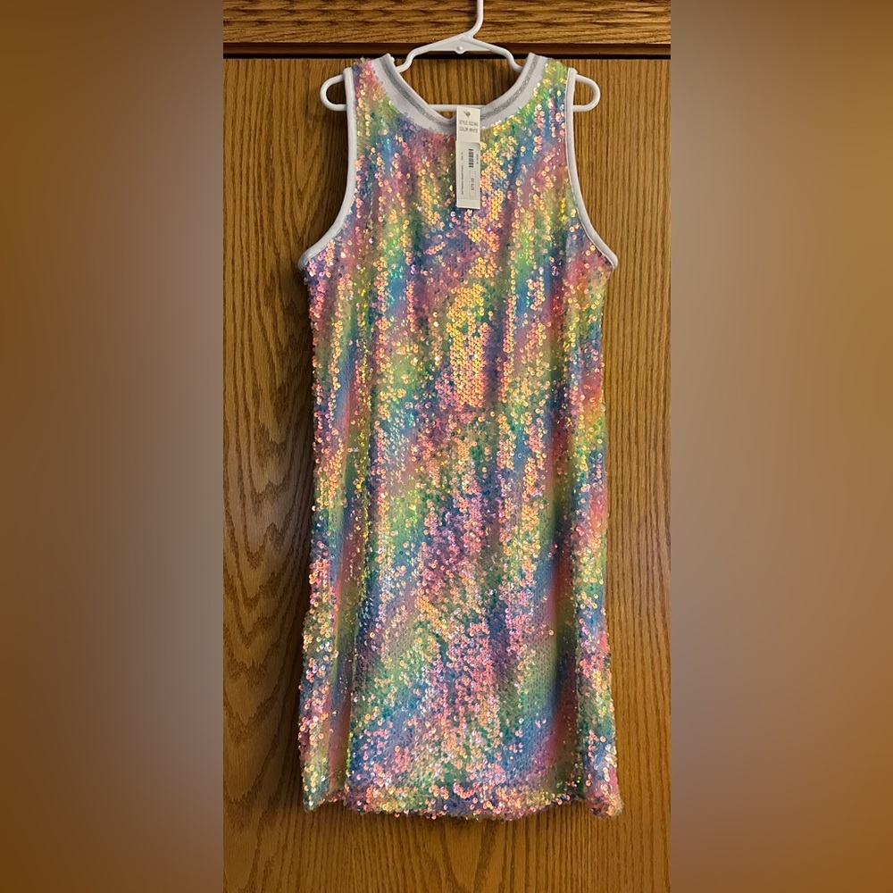 MIA New York sequined rainbow dress